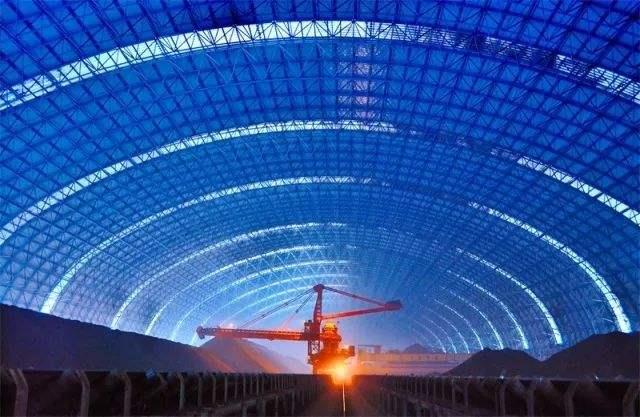 双辽亿优钢构工程师为您解析原料场封闭技术的特点和类型